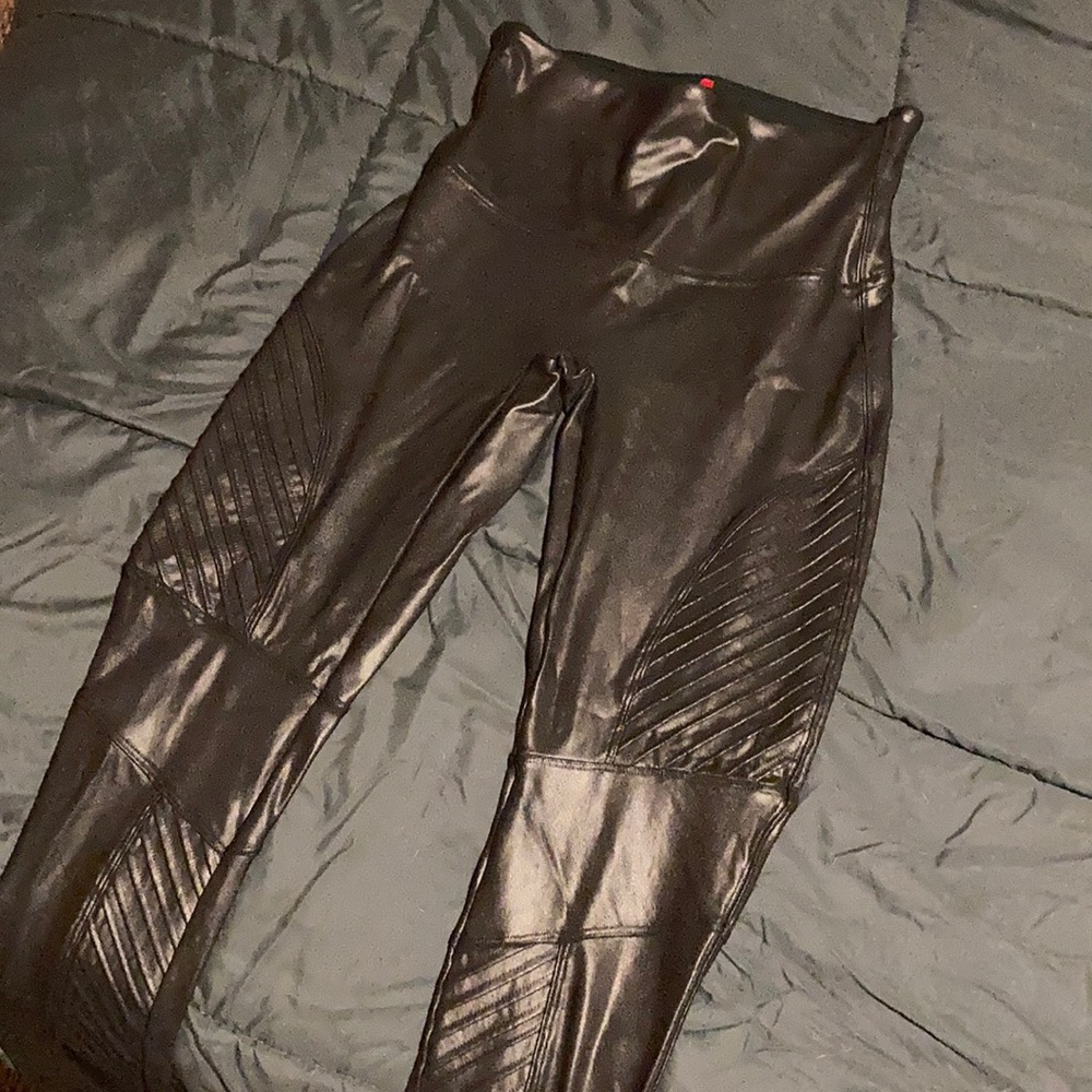 Faux Leather Moto Spanx